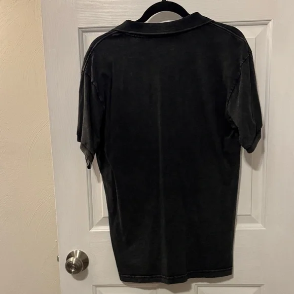 Hard Rock Cafe Charcoal and Gold Polo Shirt Barcelona Men’s Large - Picture 7 of 7